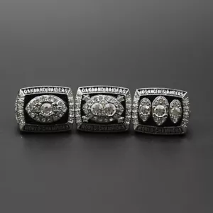 3 Pcs Oakland Raiders Ring size 11 - Picture 1 of 1