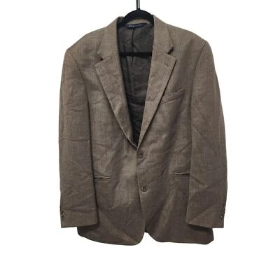 LORD & TAYLOR Brown Black Vintage Lambswool/Cashmere Blazer Academia Preppy 44L - Image 1 of 4