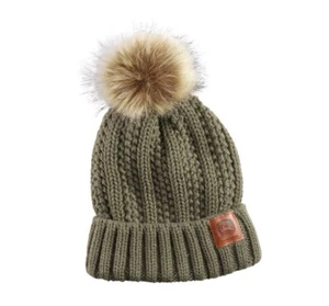 LP83150 John Deere Licensed Womens Cable Knit Beanie Stocking Hat - Picture 1 of 1