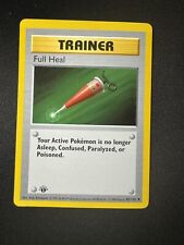 Full Heal Trainer 1999 Base Set 1st Edition NM Near Mint Pokemon Card Game TCG