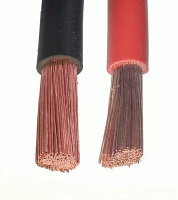 KABELOUTLET Batteriekabel H07V-K Rot Schwarz 1,5 2,5 4 6 10 16 25 35 50 70 mm²