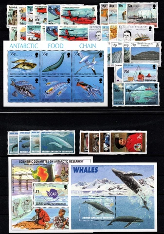 BRITISH ANTARCTIC TERRITORY COMMEMORATIVES 1994/1995/1996 YEAR SETS COMPLETE MNH Cover