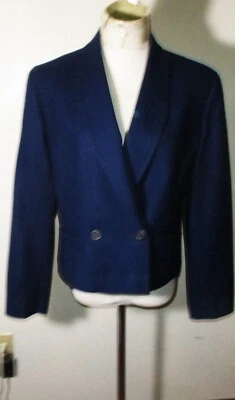 PENDLETON Blue Wool Double Breasted Jacket Women's Size 12 - Image 1 of 4