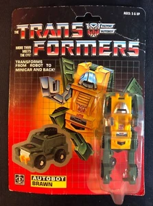 G1 BRAWN Heroic Autobot Warrior  Transformers Mini-Bot Brawler 1984  MINT MOC OG - Picture 1 of 11