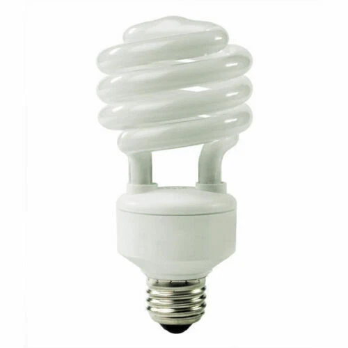 1 Bulb,23W(100W Equivalent), Mini Spiral CFL Bulb, E26 Base,Warm White,UL Listed - Image 1 of 1