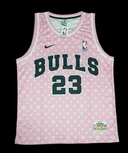 CHICAGO BULLS PINK MICHAEL JORDAN 23 JERSEY SIZE 3XL - Picture 1 of 2