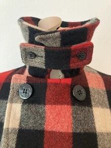 Vintage Gerald & Stewart x Woolrich Fidelity Peacoat, Buffalo Check. Unisex - Bild 1 von 9