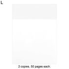 100 Sheets Memo Pad Self-Adhesive Removable Recording Notes Paper Pet