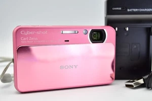 ⏯️[Top+5] Sony Cyber Shot DSC-T110 Digitalkamera Pink Nur Japanisch - Bild 1 von 17