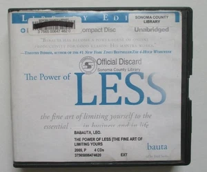 The Power of Less; Fine Art of Limiting Yourself to the Essential (2008; 4 CDs) - Picture 1 of 6