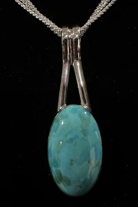 NEW Jay King DTR 925 Sterling Silver 4-Strand Necklace Turquoise Pendant 18" + 3 - Picture 1 of 16
