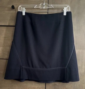 TORY BURCH THEA A-LINIEN-ROCK 100 % WEICHE WOLLE VOLLSTÄNDIG GEFÜTTERT MARINEBLAU DAMENGRÖSSE 4 GEBRAUCHT, IN EINWANDFREIEM ZUSTAND - Bild 1 von 9