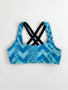 Ivivva by Lululemon Reversible Racerback Sports Bra Black/Blue (Size 6) - Picture 1 of 6