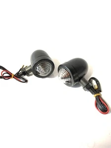 Bullet Blinker schwarz glänzend transparente Linse Ø 51mm - Bild 1 von 1