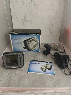 Garmin Fishfinder 140 With Transducer Marine Sonar In Box - Image 1 of 4