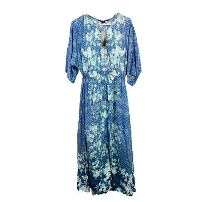 Tolani Collection Blue Resort Wear Floral Dress Size XXS NWT - Image 1 of 4