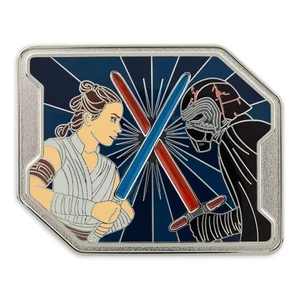 Rey und Kylo Ren Leucht Jumbo Pin Star Wars: Der Aufstieg Skywalkers LE 1000 - Bild 1 von 3