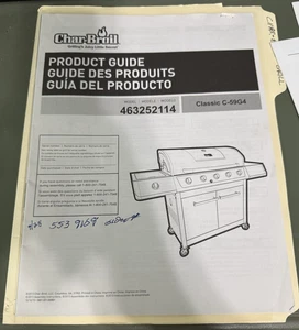 Char-Broil Grill Model 463252114 Classic C-59G4 Product Guide 6 Burner - Picture 1 of 4