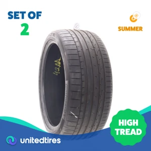 Set of (2) Used 295/35ZR23 Continental SportContact 6 AO 108Y - 8.5/32 (XLP5) - Picture 1 of 4