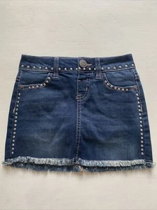 Justice Jean Blue Denim Skirt Skort Girls Size 6 EUC - Picture 1 of 3