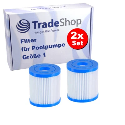 2x Pool-Filter Filterkartusche für Einhänge Filterpumpen 244er 305er Pools - Bild 1 von 4