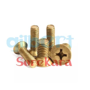 50 piezas Tornillos Phillips cabeza contrahundida de latón M2 M2,5 M3 longitud de hilo 4-30 mm - Imagen 1 de 5