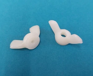 Tuercas de ala de plástico de nailon natural 66, medida imperial/unificada - Imagen 1 de 4