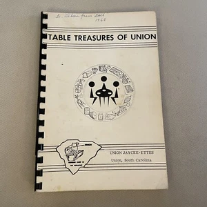 Cookbook Jaycee-Ettes Union South Carolina Vintage Book Recipes 1960 - Imagen 1 de 12