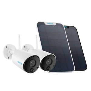 2set Reolink Argus Eco & Solar Panel 3MP Battery Wireless WIFI Security Camera - Picture 1 of 14