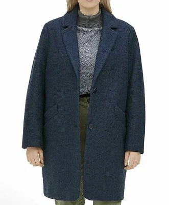 Casaco de carro Marc New York feminino mistura de lã plus size 22W azul jacjet NOVO - Imagem 1 de 4