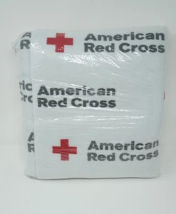 Manta Cruz Roja Americana Kit de Primeros Auxilios Cuidado de Emergencia 86"x60" Poliéster Nuevo - Imagen 1 de 4