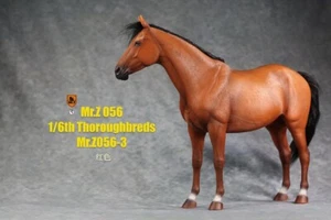 MR.Z 1:6 MRZ056-3 Red Thoroughbreds Horse Animal Statue For 12" Figure Decor - Picture 1 of 7