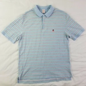 Brooks Brothers 1818 Mens XL Original-Fit Performance Polo Shirt Blue Pink Green - Bild 1 von 3