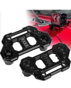Wrangler JL Light Bar Mount JL/JLU Light Mounting Brackets Gladiator Hood Light - Foto 1 di 4
