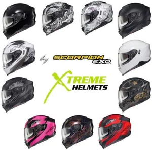 Scorpion EXO-T520 Helmet Full Face Inner Shield Speaker Pockets DOT ECE XS-3XL - Picture 1 of 41