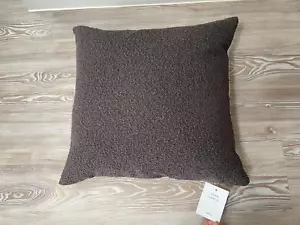 John Lewis Cushion Boucle Grey Square Feather Filling 50 x 50cm - NEW RRP £40 - Picture 1 of 15