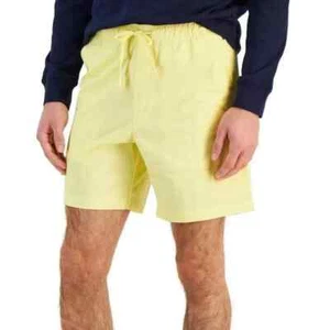 CLUB ROOM Lemon Ice Shorts Classic Short 7 Inch Flat Front Summer Brights S - Picture 1 of 1