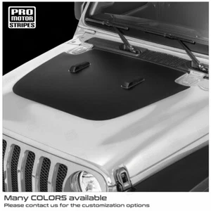 Jeep Wrangler/Gladiator 2018-2024 JL/JT Sport Sahara Willys Overland Hood Decal - Picture 1 of 2