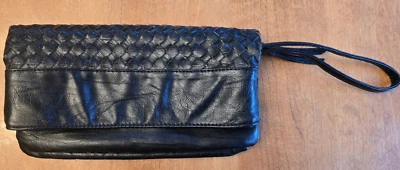 Urban Outfitters кимчи синий черный клатч складной сплетенный деталь веганская кожа - Изображение 1 из 4