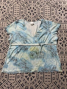 Vintage 1980s-90s Fashion Bug Ladies Multicolored Spring Blouse. Size 22/24 - Picture 1 of 24