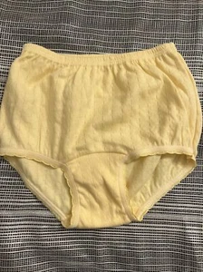 Vintage 90s Beiby Joe Girls Kids Underwear Sz 10 Yellow 100% Cotton - Picture 1 of 7