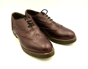 Zapatos MONBIANCO Italia Cuero Borgoña Punta de Ala Zapatos Damas UK6 EU39US8 - Imagen 1 de 8