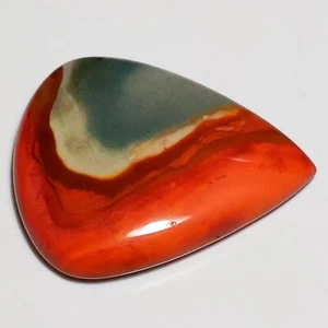 72 Ct 7X32X40 mm Natural Poligram Owhyee Jasper Pear Cabochon Gemstone CB-44 - Picture 1 of 5