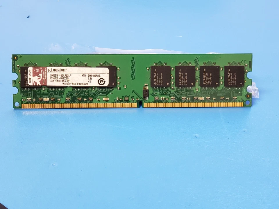 Kingston KTD-DM8400A/1G 240p DDR2-533 1GB 1Rx8 PC2-4200U CL4 Memory - Image 1 of 1