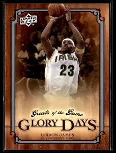 2009-10 Upper Deck Greats of the Game LeBron James St. Vincent-St. Mary Fighting - Picture 1 of 2