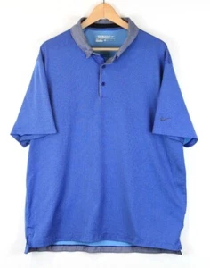 Nike Golf Tour Performance Dri-Fit Blue Polo Shirt Mens X-Large XL - Picture 1 of 4