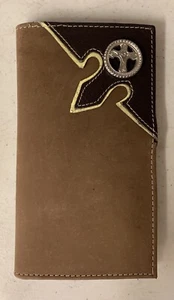Verschiedene Neuheit (1703-M02) Rodeo Geldbörse mit Diamantschliff Kreuz Concho Marke - Bild 1 von 3