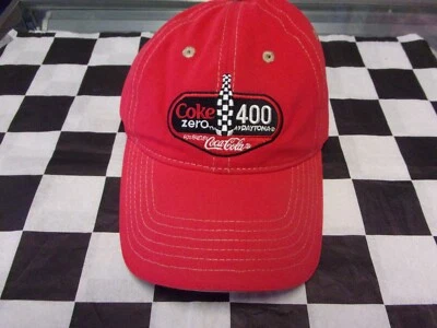 Coca-Cola Zero / Daytona 400 Nascar Sfera Cappello Nuovo Rosso & Bianco & Nero - Immagine 1 di 4