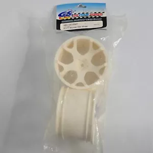GS Racing S.U.T. Monster Star Wheel (2) White GSC-100120WH RC Part NEW - Picture 1 of 4