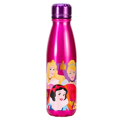 Disney Princess 600ml Aluminium Water Bottle for Kids Back to School Drinks - Image 1 of 4